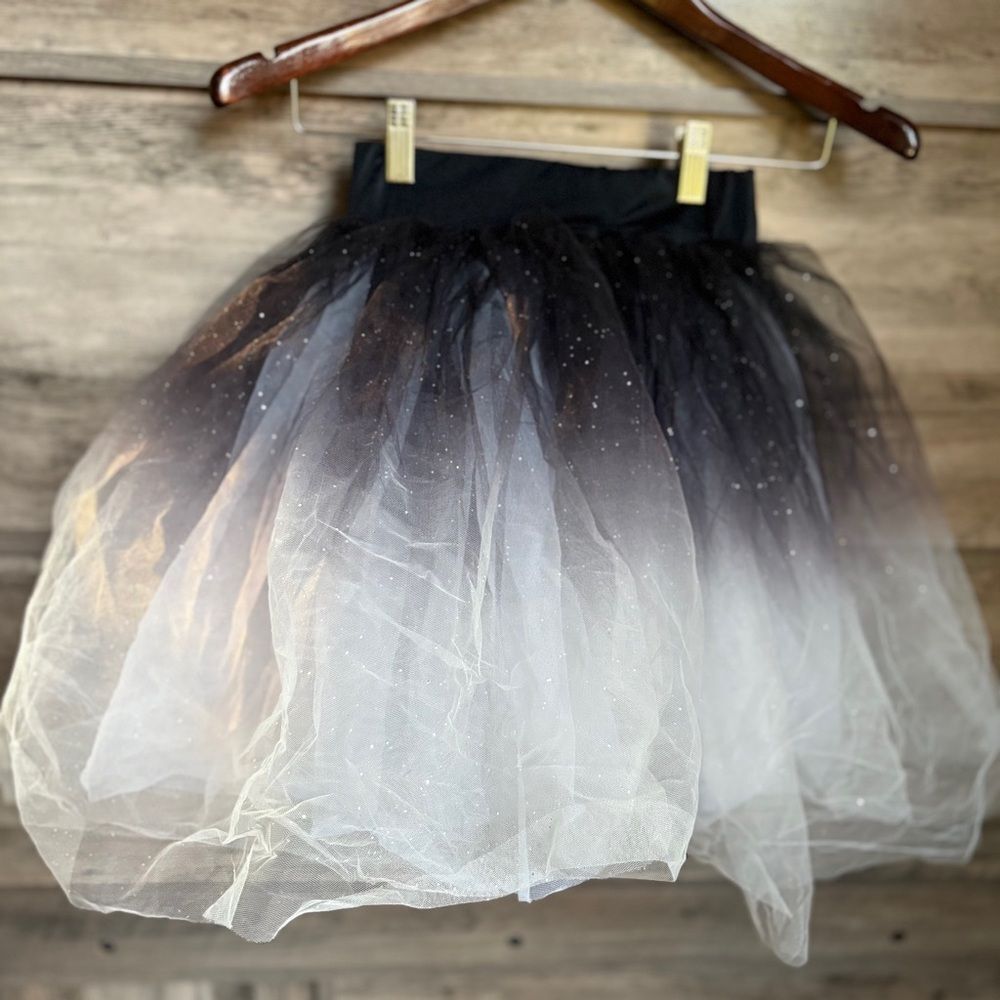 Weissman MC Black White Ombre Tutu Ballet Lyrical Dance Costume Skirt 10336